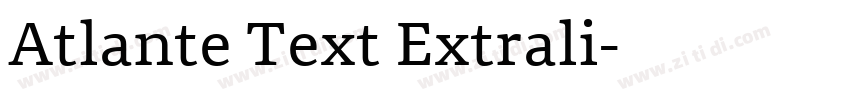 Atlante Text Extrali字体转换